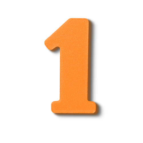 Block Font - Individual Numbers