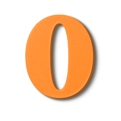 Block Font - Individual Numbers