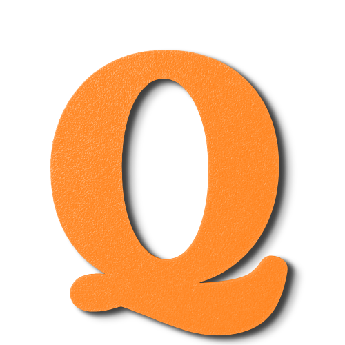 Individual Letters - Block Font