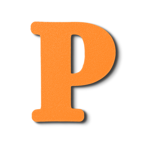 Individual Letters - Block Font