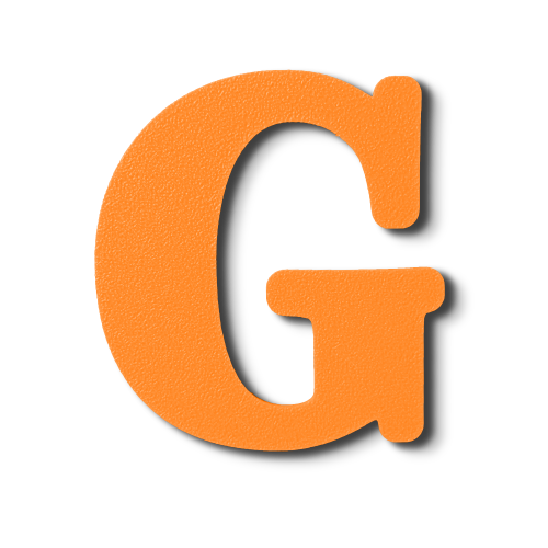 Individual Letters - Block Font