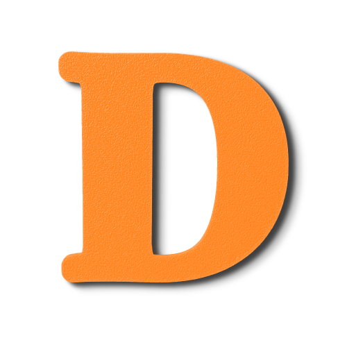 Block Font - Individual Letters