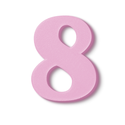 Block Font - Individual Numbers