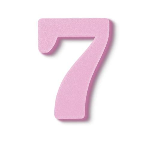 Block Font - Individual Numbers