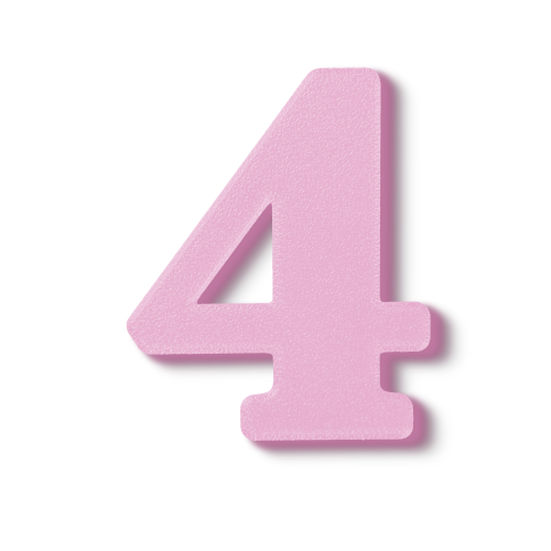 Block Font - Individual Numbers