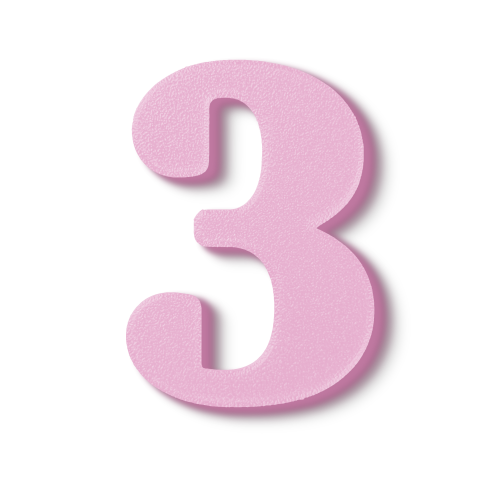 Block Font - Individual Numbers