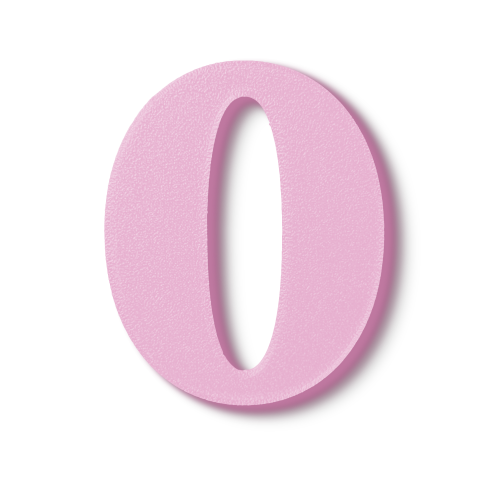 Block Font - Individual Numbers