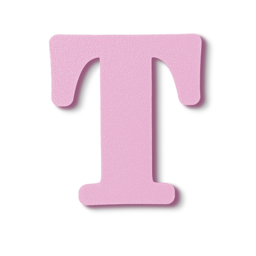 Individual Letters - Block Font