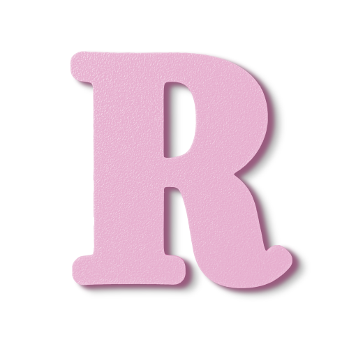 Individual Letters - Block Font