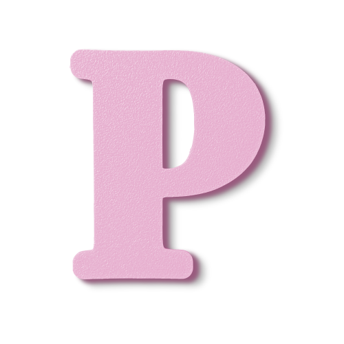 Individual Letters - Block Font