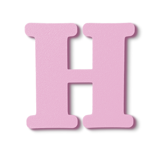 Individual Letters - Block Font