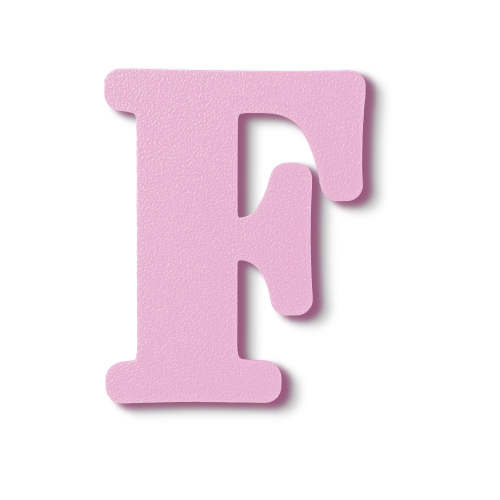Individual Letters - Block Font