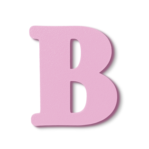 Individual Letters - Block Font