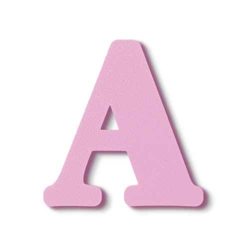 Individual Letters - Block Font