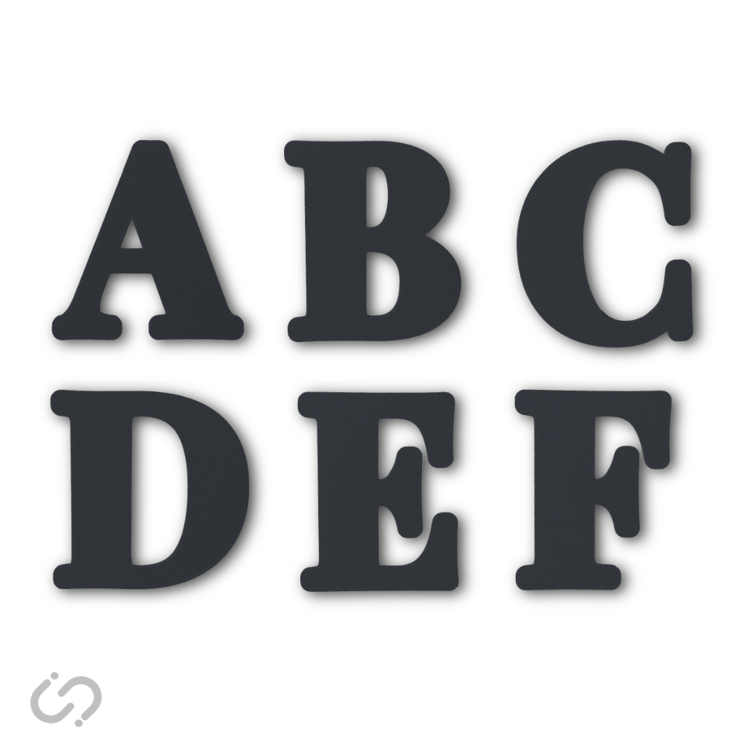 Block Font - 50 Pack