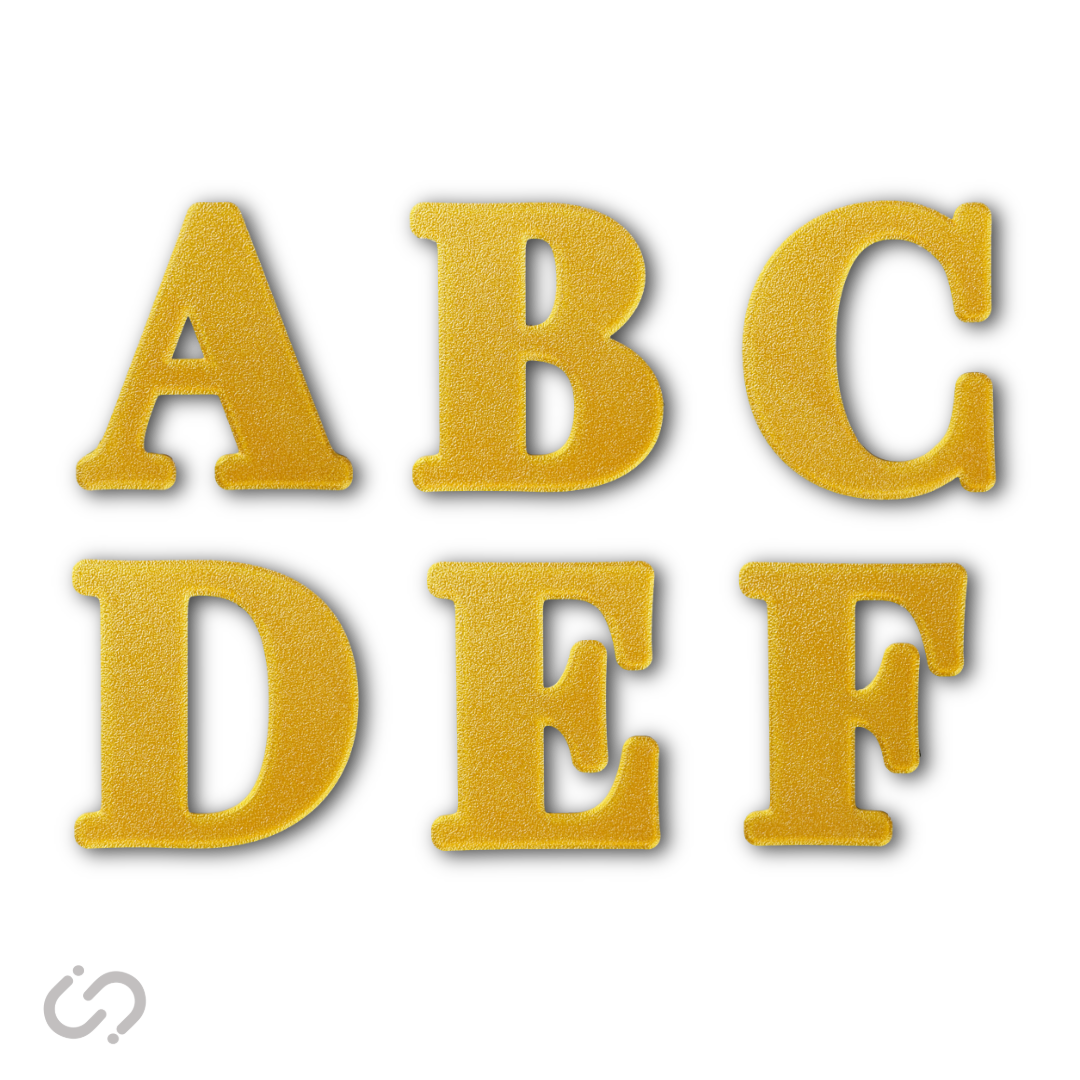 Block Font - 50 Pack