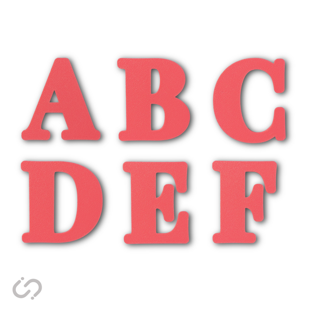 Block Font - 50 Pack