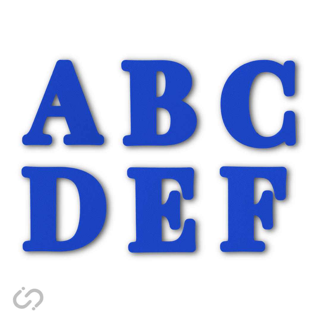 Block Font - 50 Pack