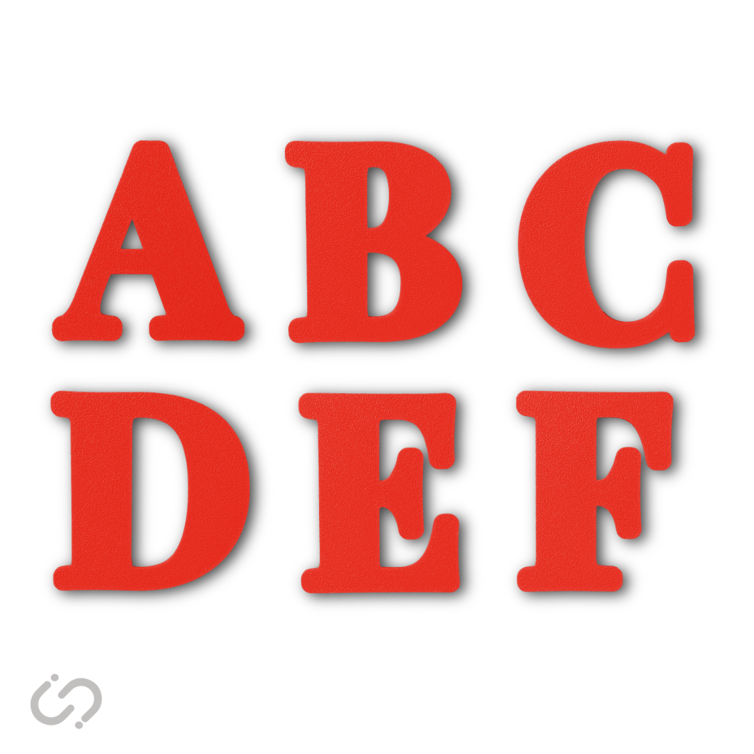 Block Font - 50 Pack