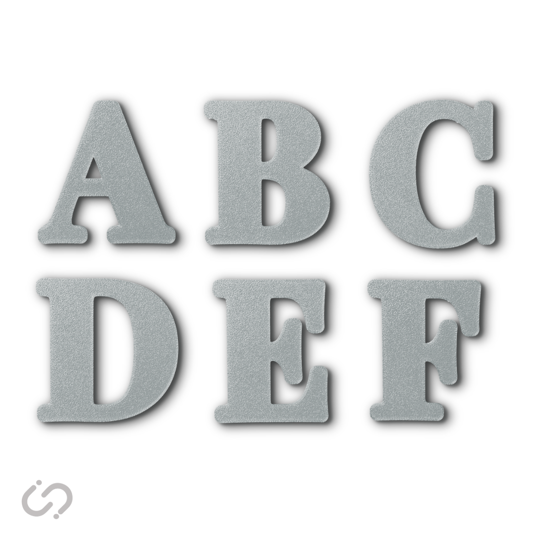 Block Font - 50 Pack