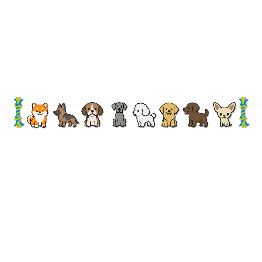 Playful puppy dog set