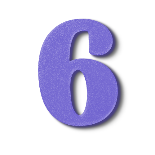 Individual Numbers - Block Font