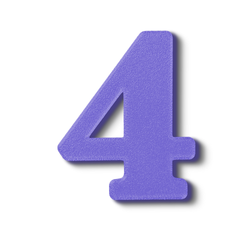 Block Font - Individual Numbers