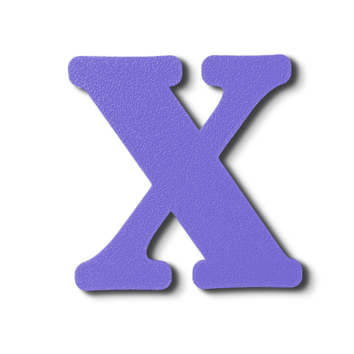 Individual Letters - Block Font