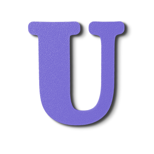 Individual Letters - Block Font