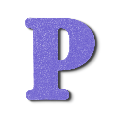 Block Font - Individual Letters