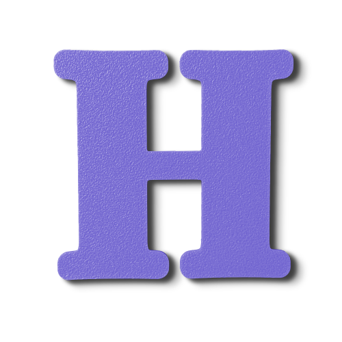 Individual Letters - Block Font