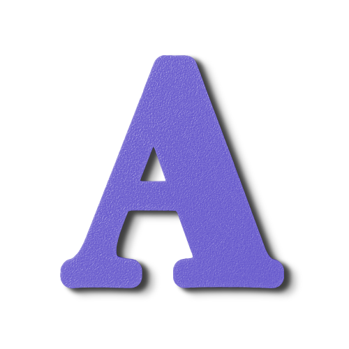 Block Font - Individual Letters