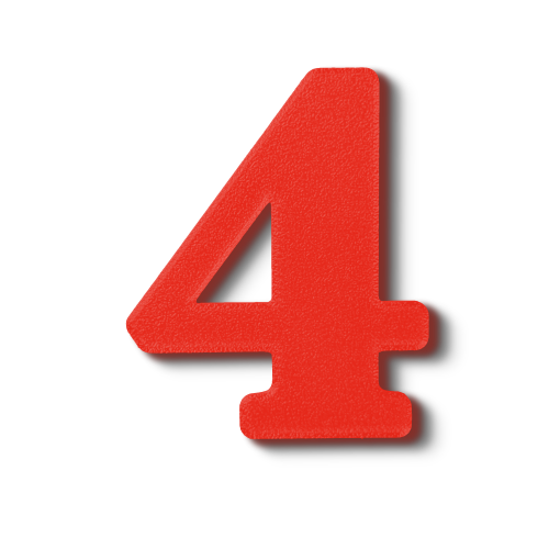 Block Font - Individual Numbers