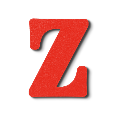 Individual Letters - Block Font