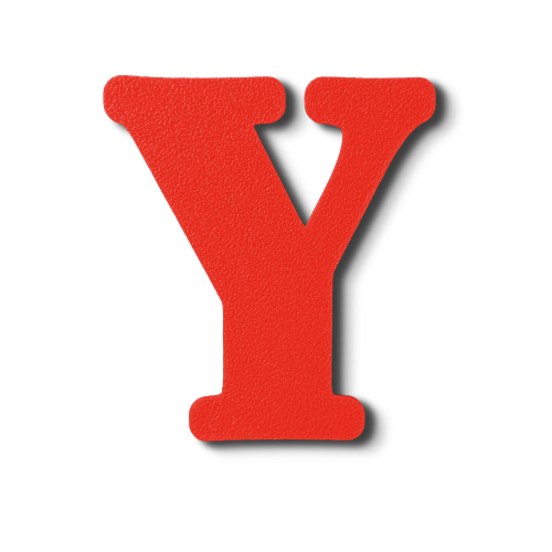 Individual Letters - Block Font