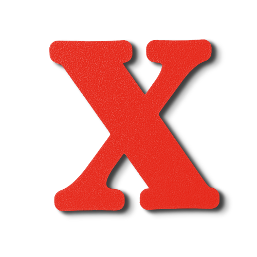 Individual Letters - Block Font