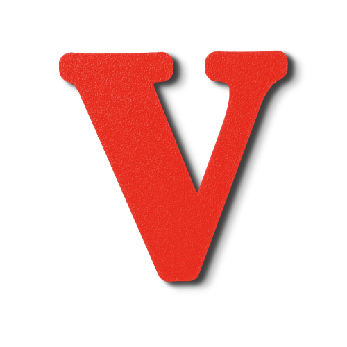 Individual Letters - Block Font