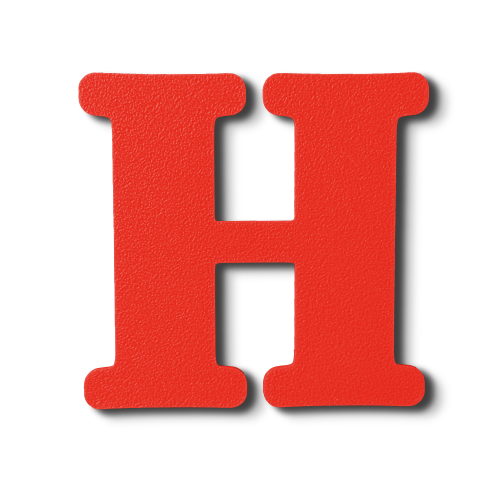 Individual Letters - Block Font