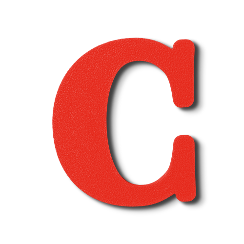 Individual Letters - Block Font