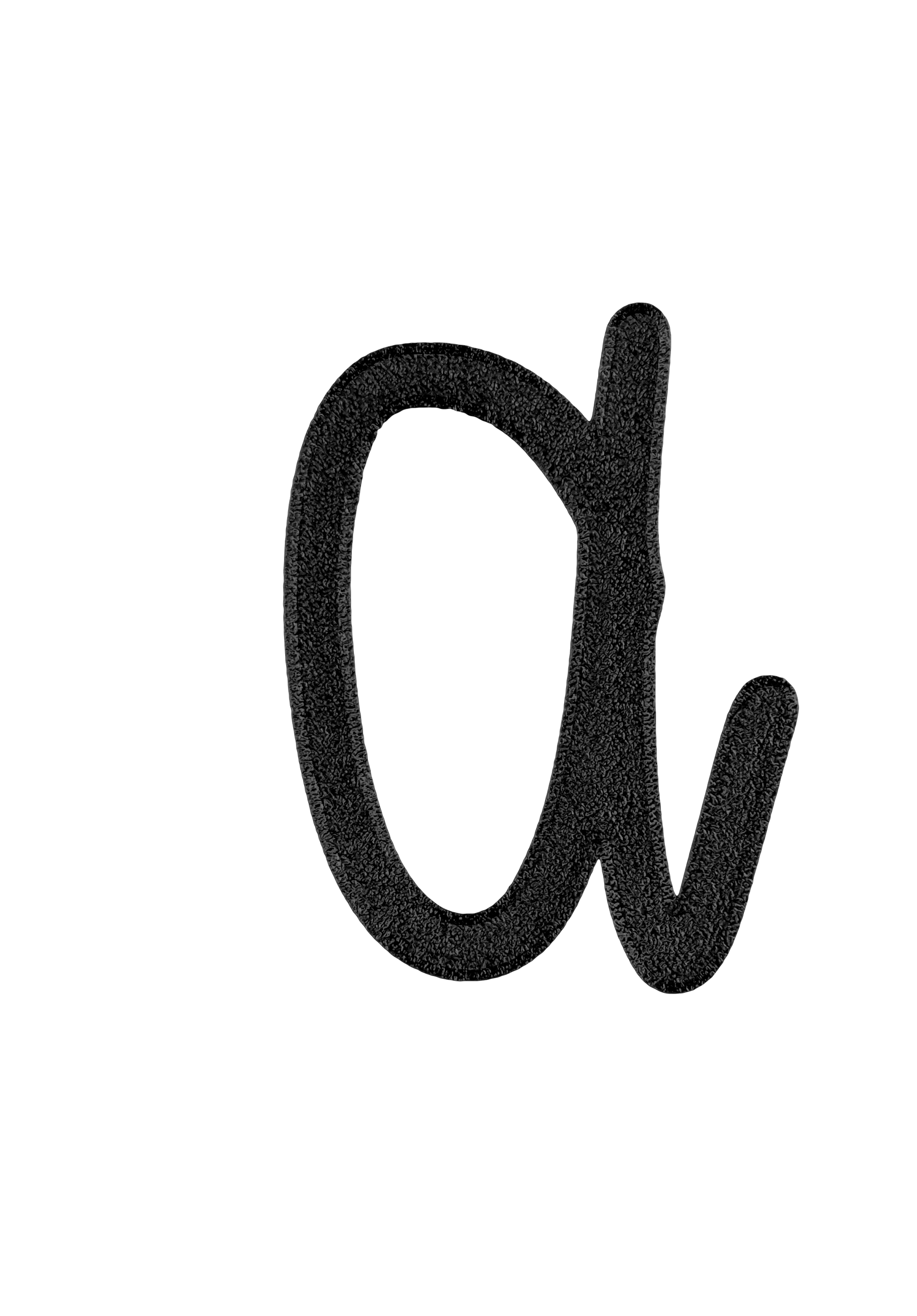 Individual Letters - Cursive Font