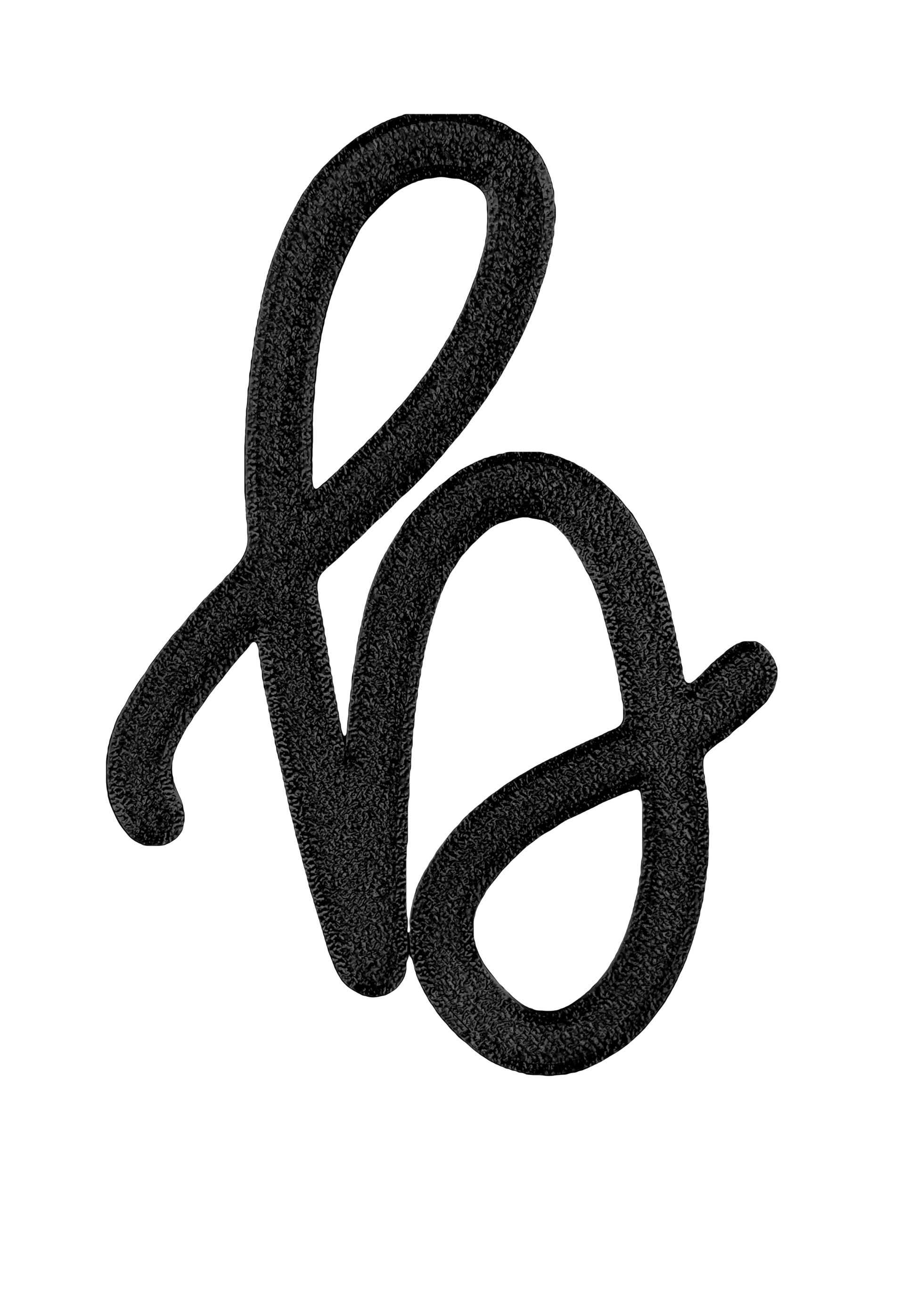 Individual Letters - Cursive Font
