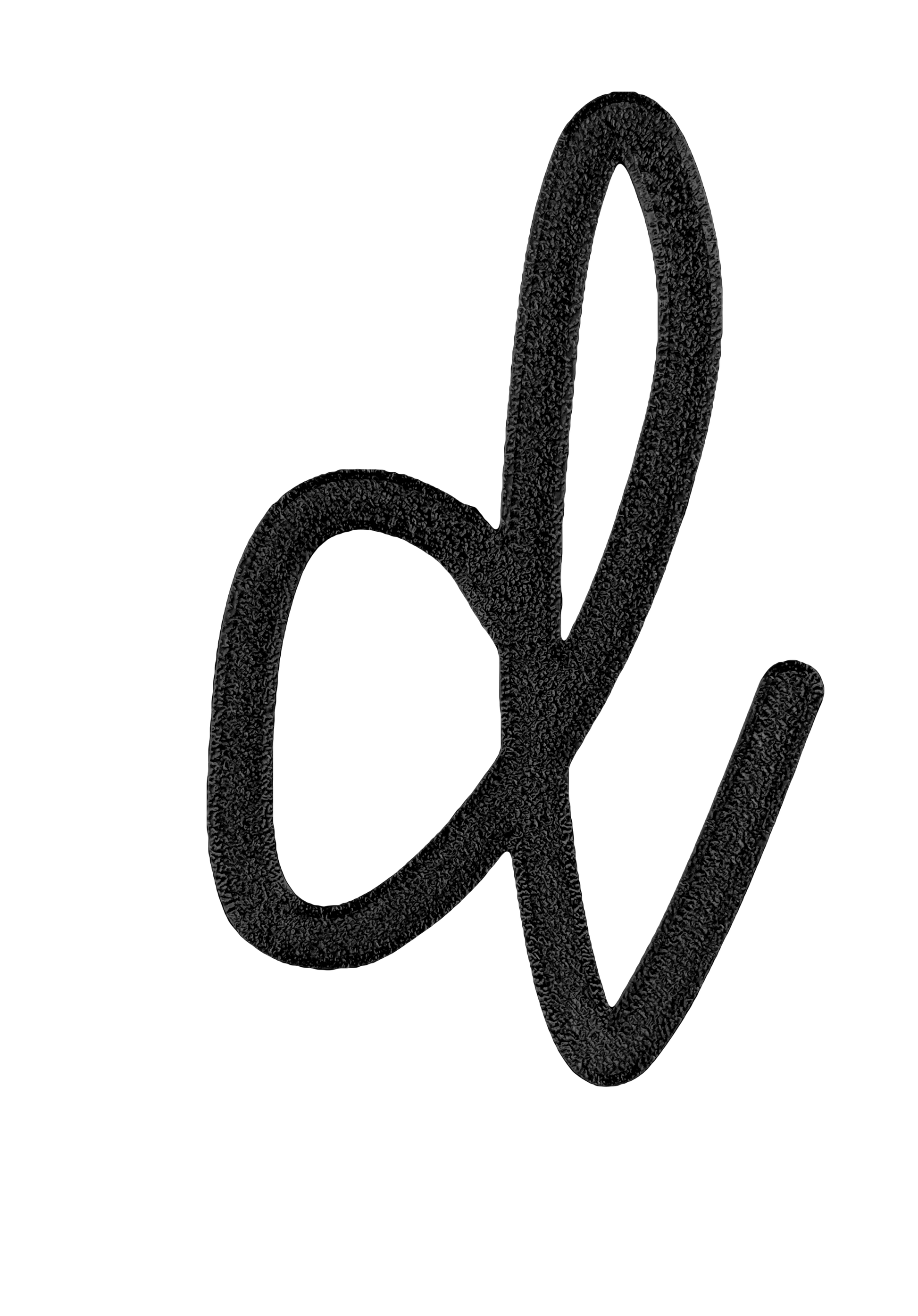 Individual Letters - Cursive Font