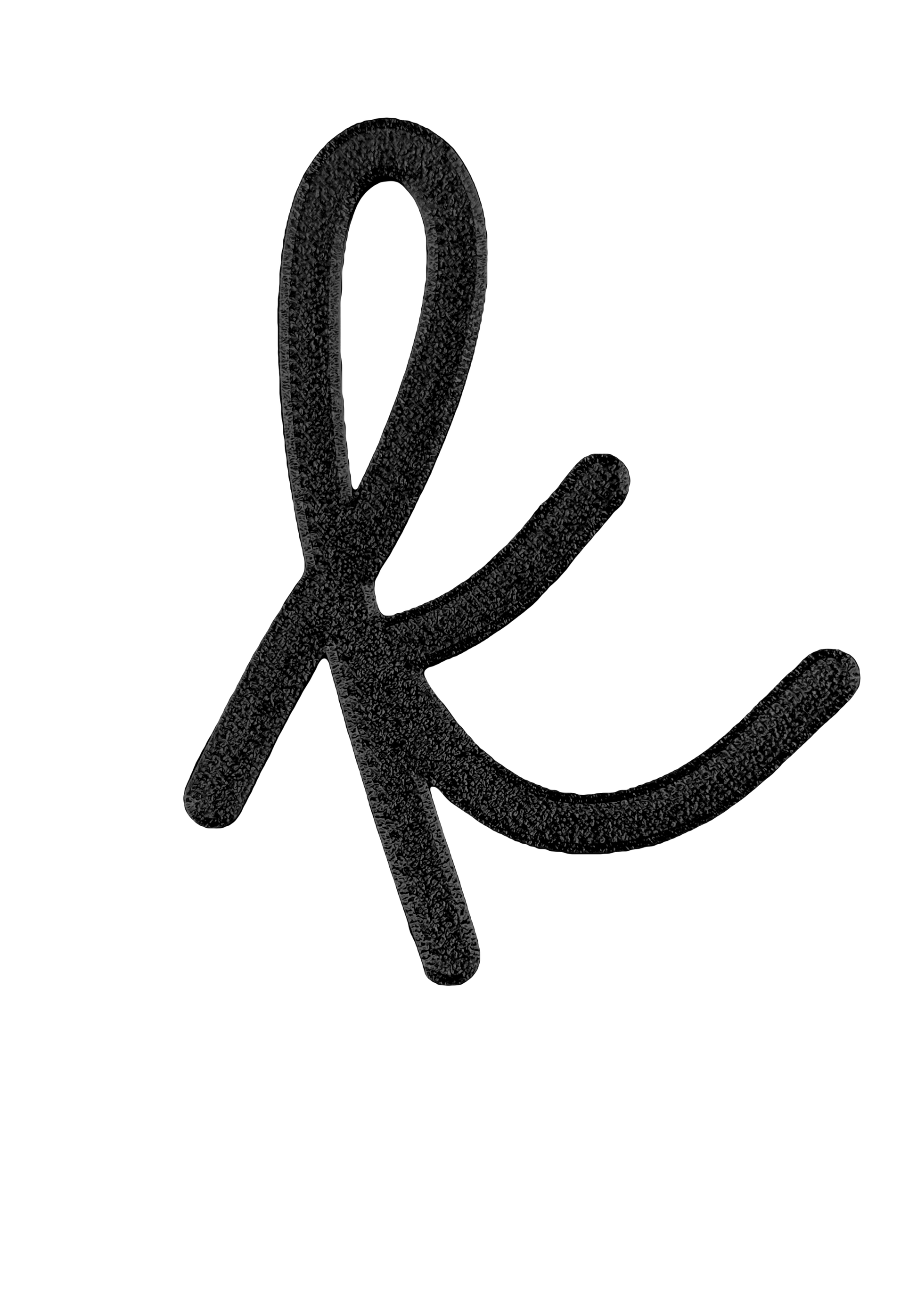 Individual Letters - Cursive Font