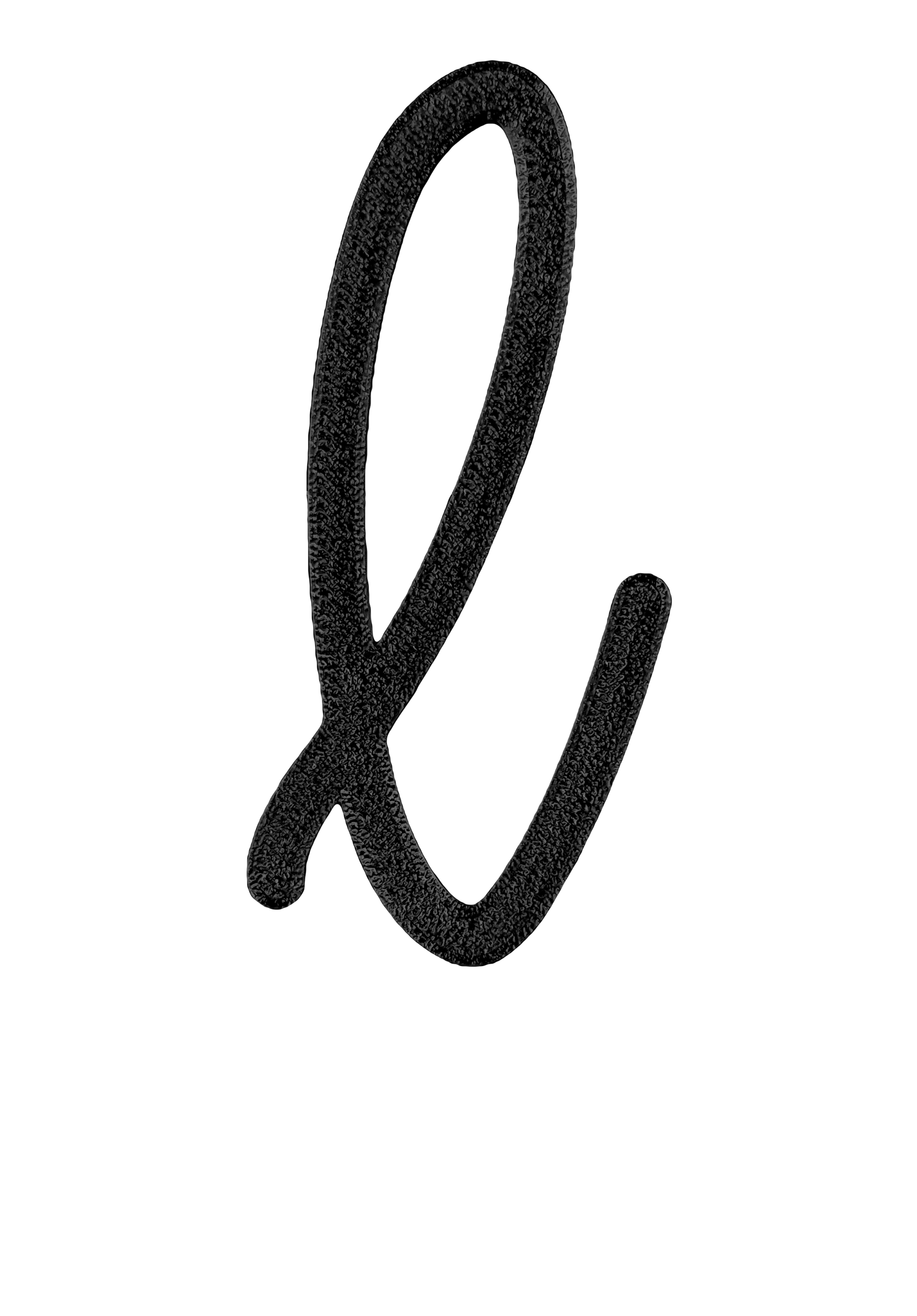 Individual Letters - Cursive Font