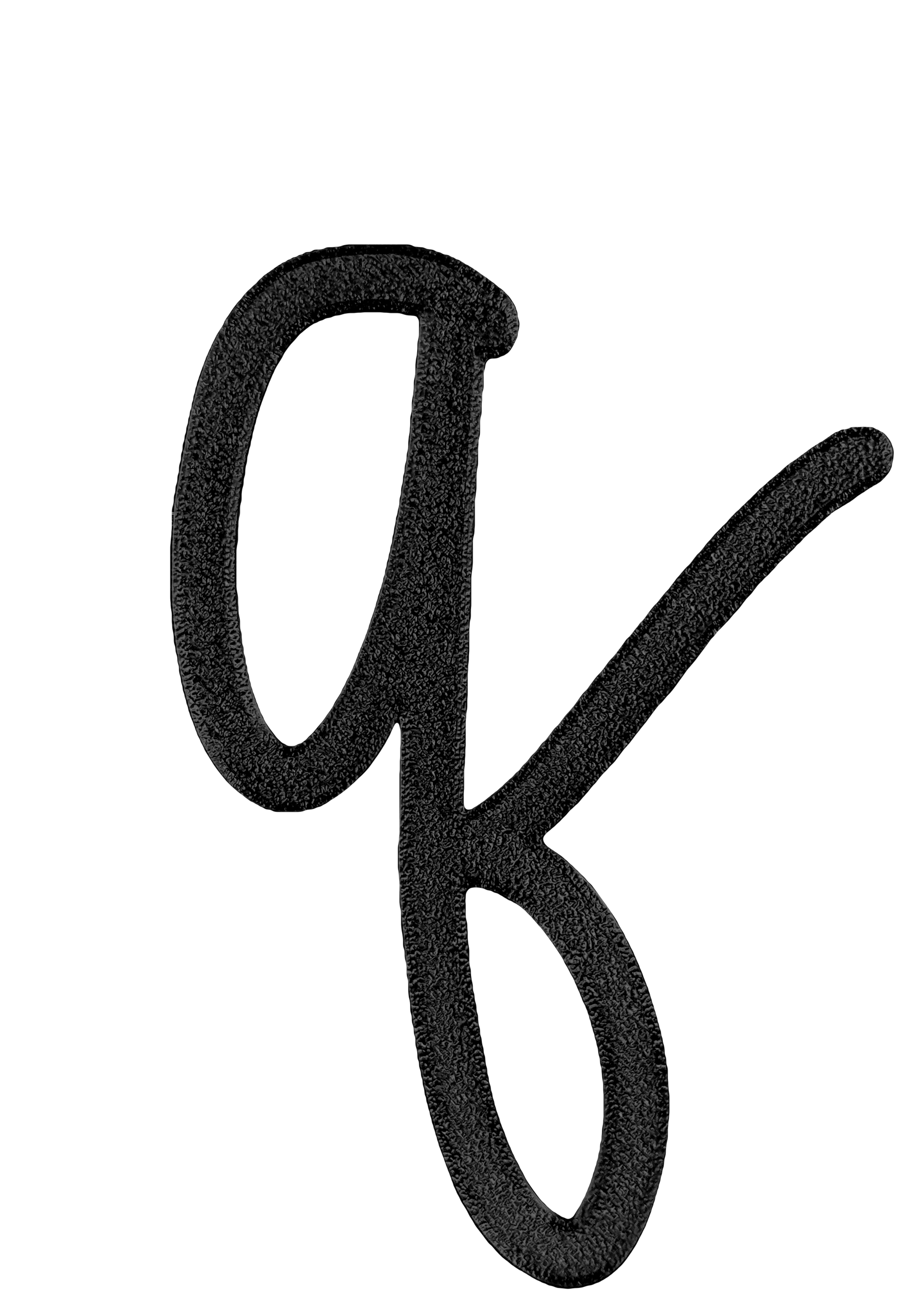 Individual Letters - Cursive Font