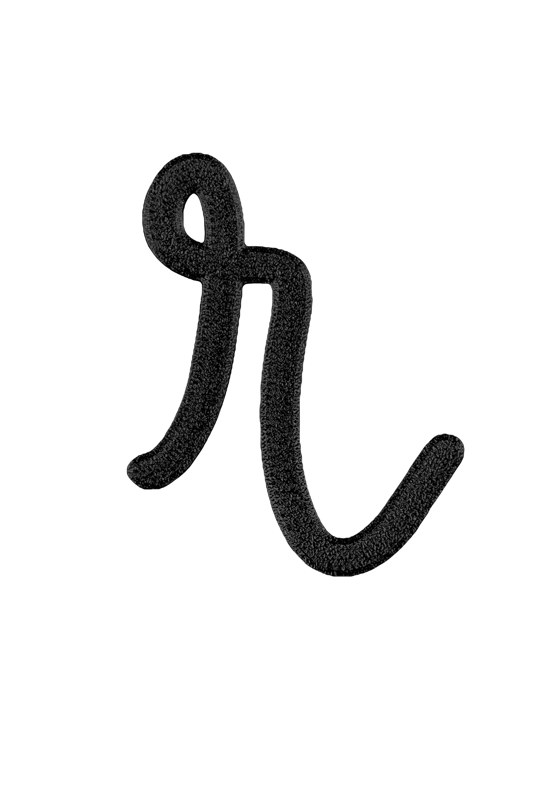 Individual Letters - Cursive Font