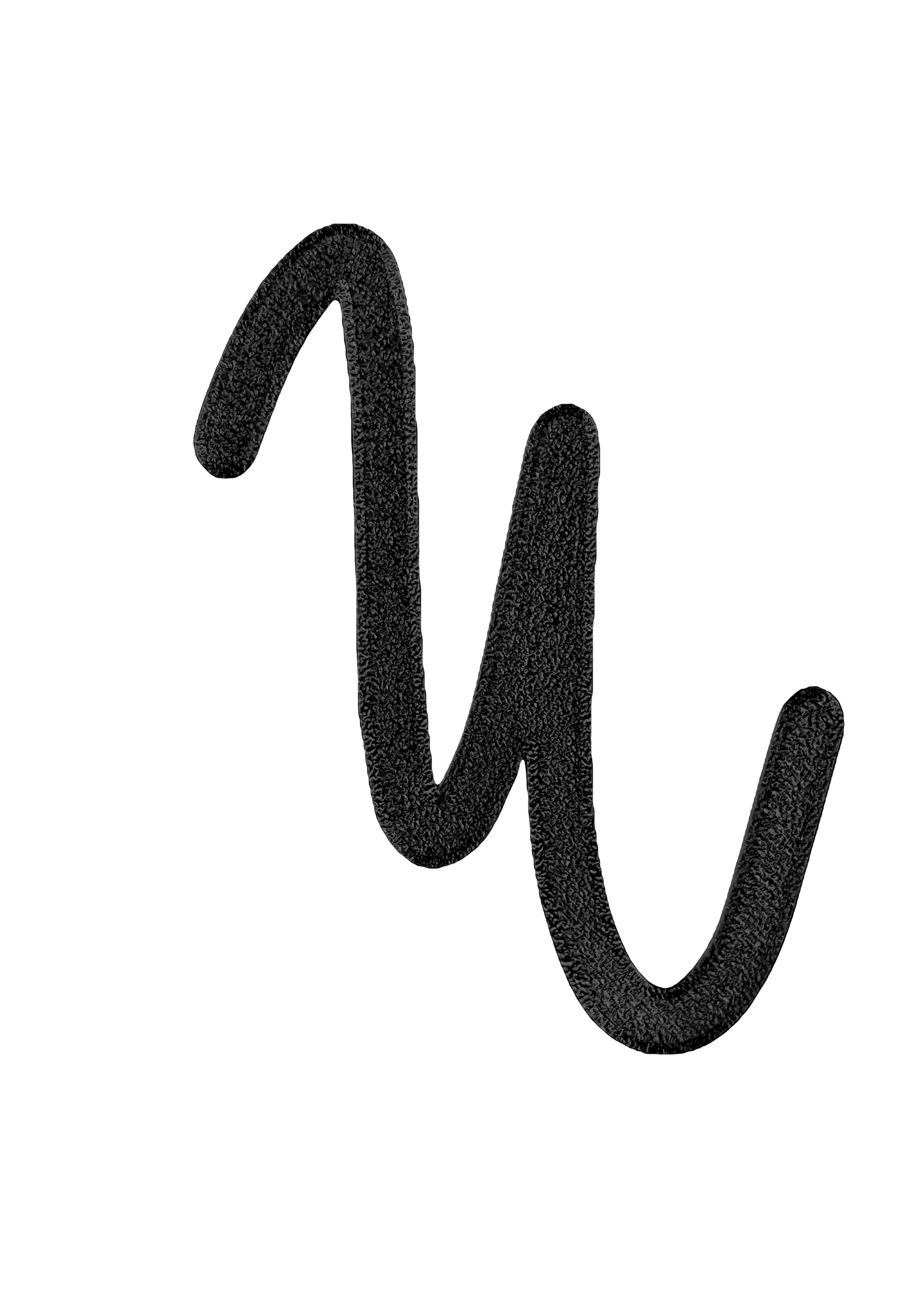 Individual Letters - Cursive Font