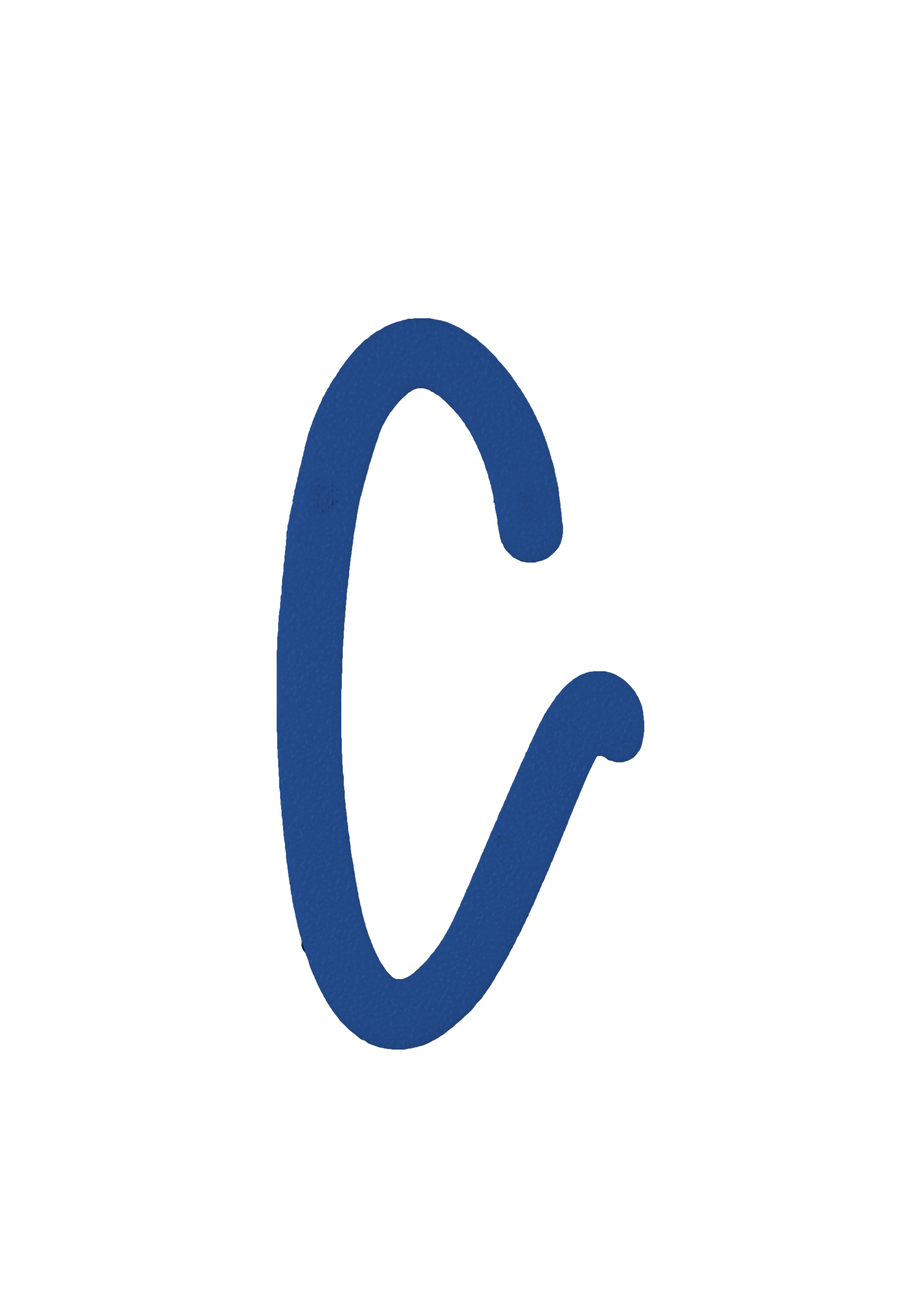 Individual Letters - Cursive Font