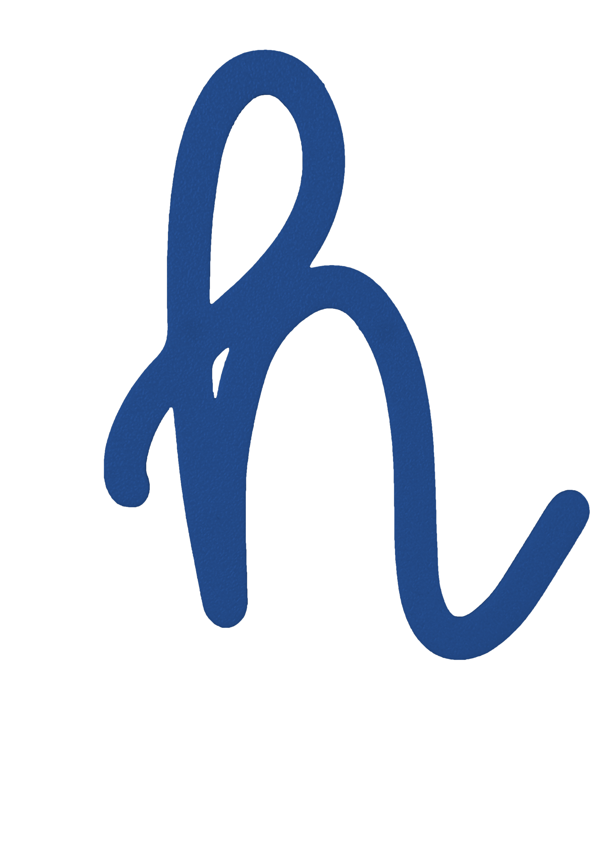 Individual Letters - Cursive Font