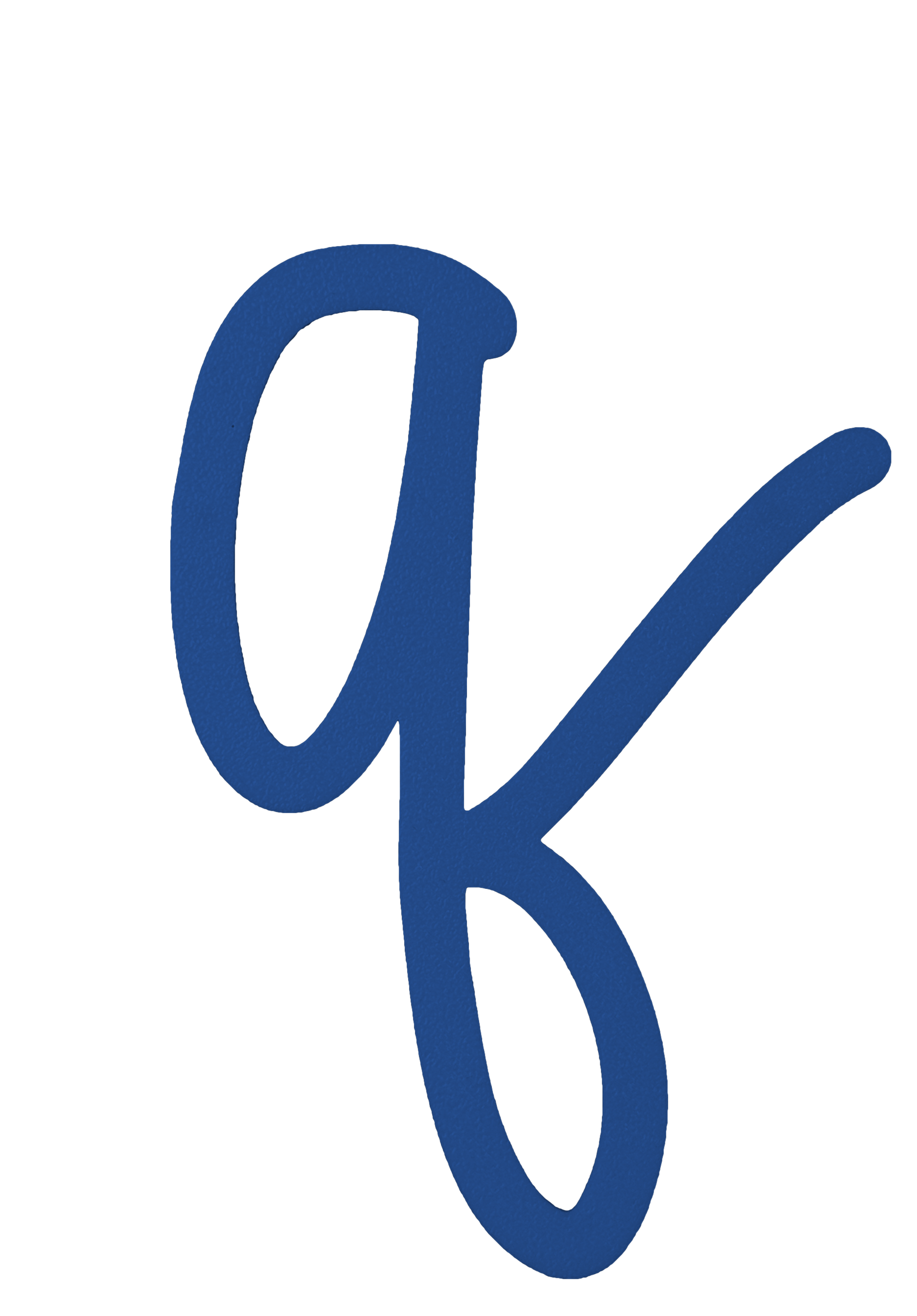 Individual Letters - Cursive Font